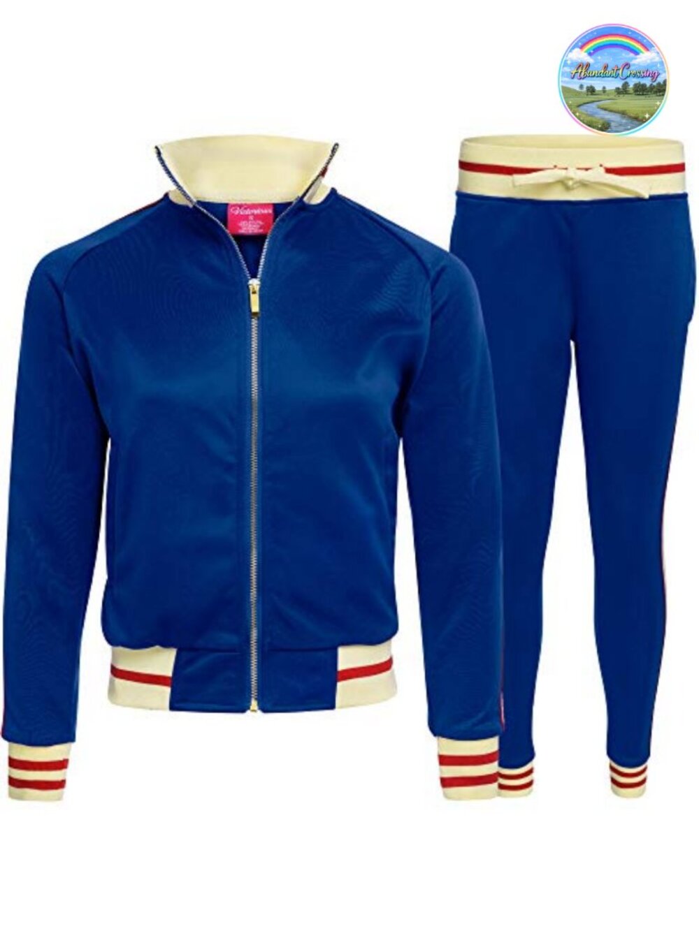 2 Piece Women's Tracksuit Set - Long Sleeve Sweatshirt & Jogger Pants - Slim Fit